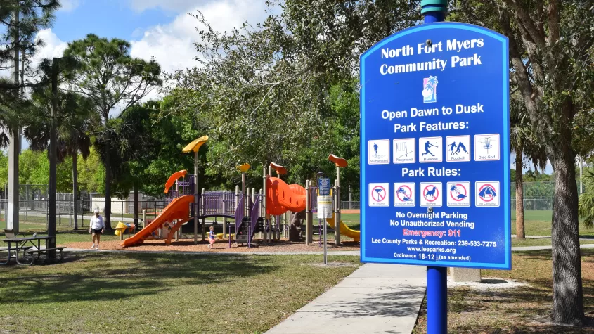 Sign and Playground