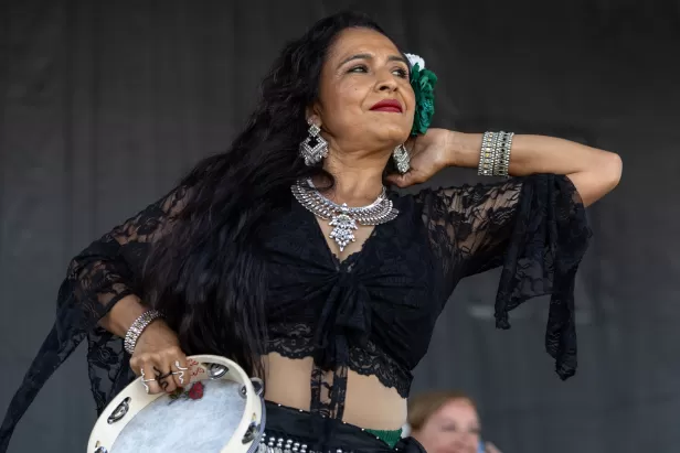 Dancer with tambourine 
