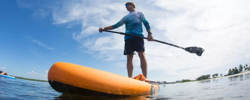 Enjoy paddleboarding right off Fort Myers Beach